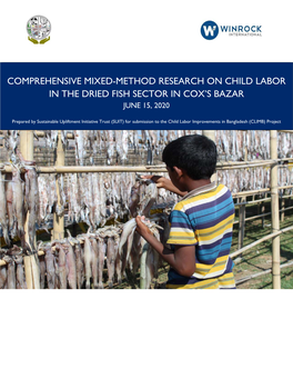 Comprehensive Mixed-Method Research on Child Labor in the Dried Fish Sector in Cox's Bazar