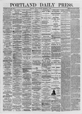 Portland Daily Press: December 05,1873