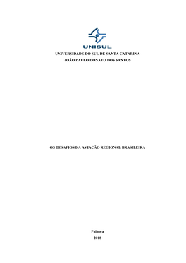 Universidade Do Sul De Santa Catarina João Paulo Donato Dos Santos