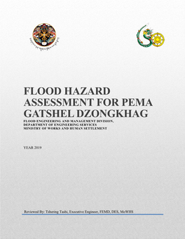 Flood Hazard Assessment for Pema Gatshel Dzongkhag