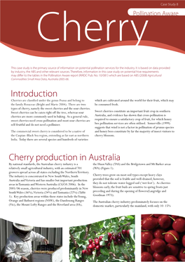 Cherry Production in Australia Introduction