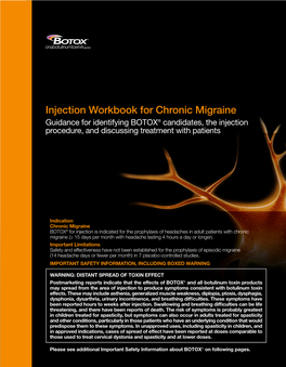 Injection Workbook for Chronic Migraine Chronic for Workbook Injection