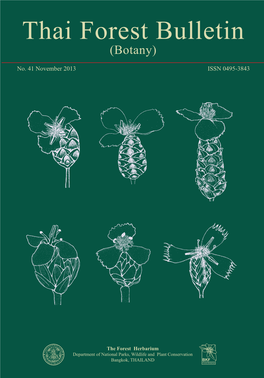 Thai Forest Bulletin (Botany) No