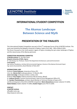 LNI Student Competition Cyprus 2016