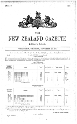 New Zealand Gazette