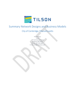 DRAFT Cambridge Business Models and Designs 20160125