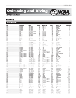 2006 NCAA Division I Men's Swimming and Diving