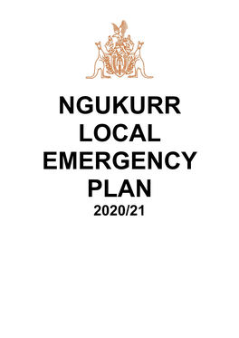 Ngukurr Local Emergency Plan 2020/21