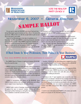 Sample Ballot Insert