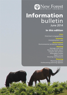 Information Bulletin June 2014 in This Edition