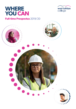WHERE YOU CAN Full-Time Prospectus 2019/20 Open Information Events