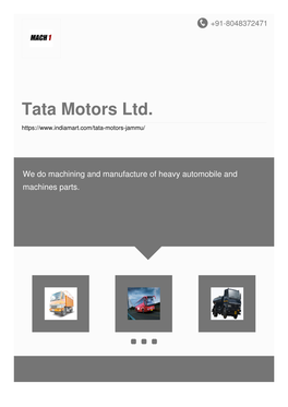 Tata Motors Ltd