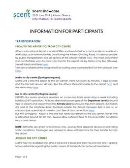 Information for Participants