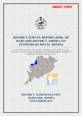Of Bargarh District, Odisha on Stone/Road Metal Mining