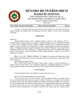 Procedimientos Y Debates De La Decimoseptima Asamblea Legislativa Quinta Sesion Ordinaria Año 2015 Vol