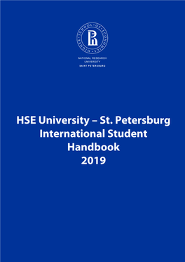 HSE University – St. Petersburg International Student Handbook 2019