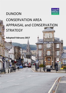 DUNOON CONSERVATION AREA APPRAISAL and CONSERVATION STRATEGY