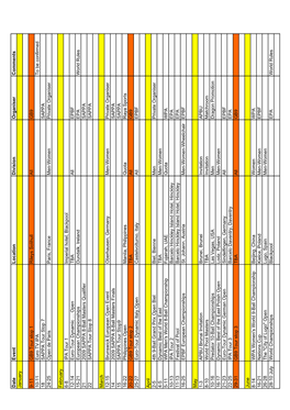 Pool Calendar