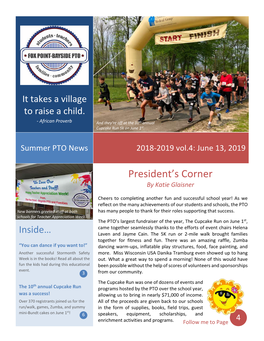 PTO Summer Newsletter 2019