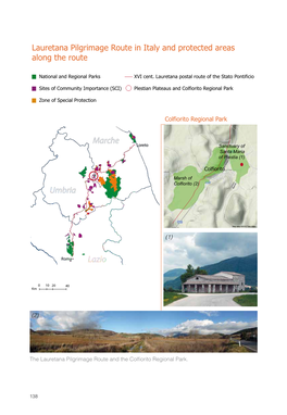 Lauretana Pilgrimage Route in Italy and Protected Areas Along the Route