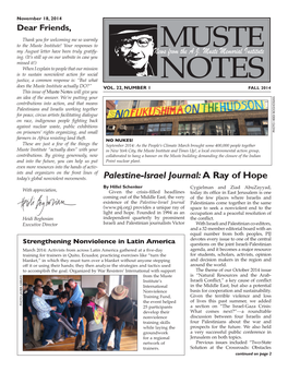 Palestine-Israel Journal:A Ray of Hope