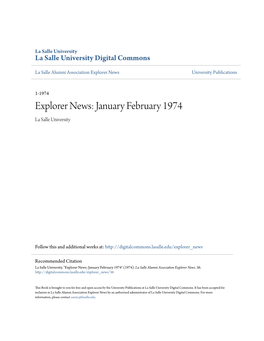 Explorer News University Publications