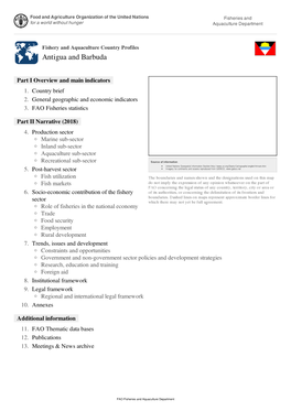 Fishery and Aquaculture Country Profiles Antigua and Barbuda