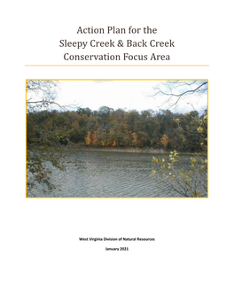 Action Plan for the Sleepy Creek & Back Creek Conservation Focus Area