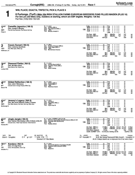 6 Furlongs. (Turf)