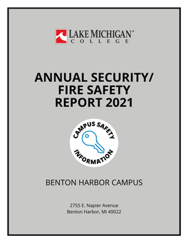 Annual Security Report Table of Contents