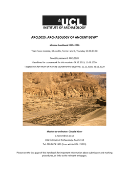 Archaeology of Ancient Egypt