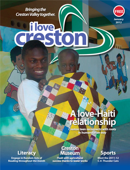 A Love-Haiti Relationship Creston Teen Reconnects with Roots in Humanitarian Way