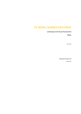 Te Whau Shared Pathway