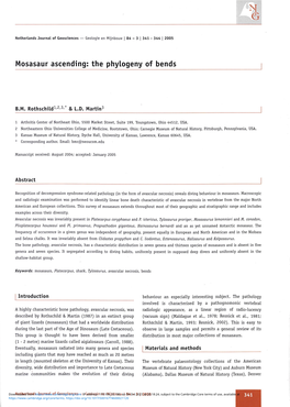 Mosasaur Ascending: the Phytogeny of Bends