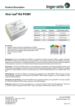 Viroreal® Kit PCMV