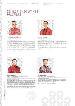 Senior Executives' Profiles