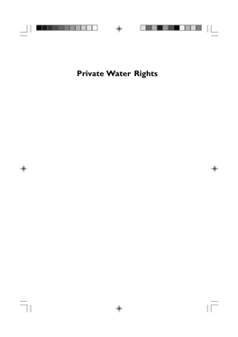 Private Water Rights STUDIES in SCOTS LAW