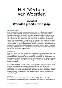 Woerden Groeit Uit Z'n Jasje