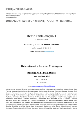 Rewir Dzielnicowych I