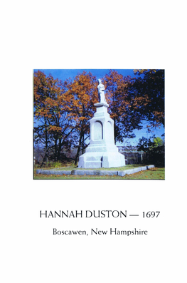 Hannah Duston - 1697