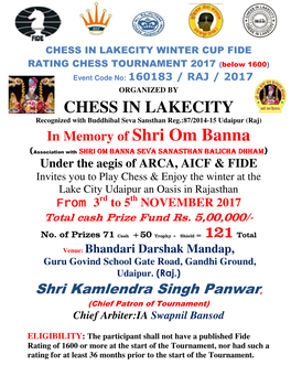 Chess in Lakecity