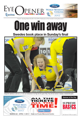 Swedes Book Place in Sunday's Final