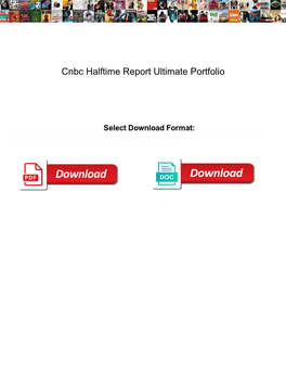 Cnbc Halftime Report Ultimate Portfolio