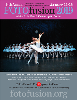 January 22-26 Fotofusion® 2019 at the Palm Beach Photographic Centre