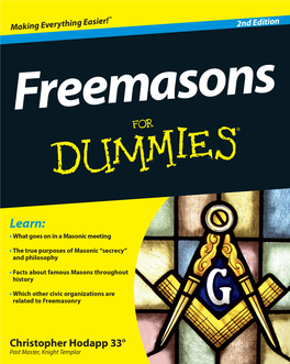 Freemasons for Dummies‰ 2ND EDITION