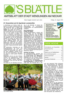 Ausgabe Nr. 34 Vom 24. August 2018 (PDF, 2.616