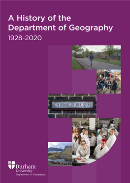 A History of the Department of Geography 1928-2020