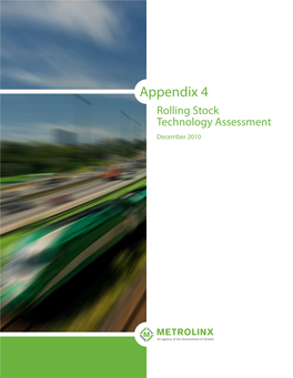 Rolling Stock Technology Assessment December 2010 APPENDIX 4