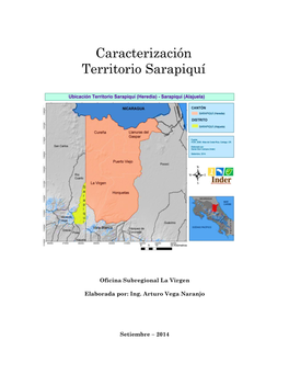 Caracterización Territorio Sarapiquí