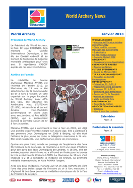 World Archery Janvier 2013